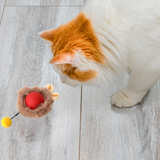Interactive Fur Game Ball for Cats