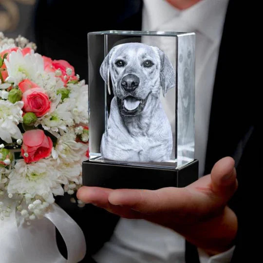 Personalised 2D/3D Crystal Photo Lamp with Laser Engraving
