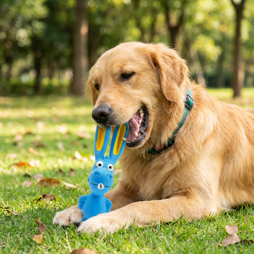 Durable Natural Latex Teeth Cleaning Dog Chew Toy