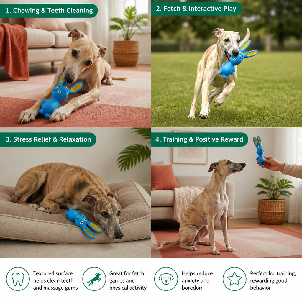 Durable Natural Latex Teeth Cleaning Dog Chew Toy