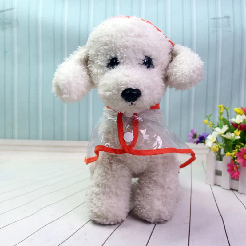 Transparent Waterproof Dog Raincoat