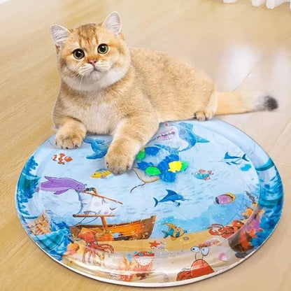 Water Mat for Cats Game & Cool (Round)