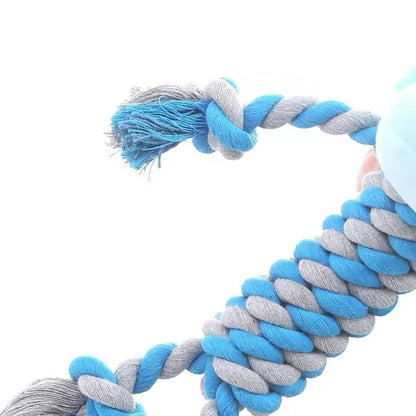 Durable Dog Toy with Plush Head