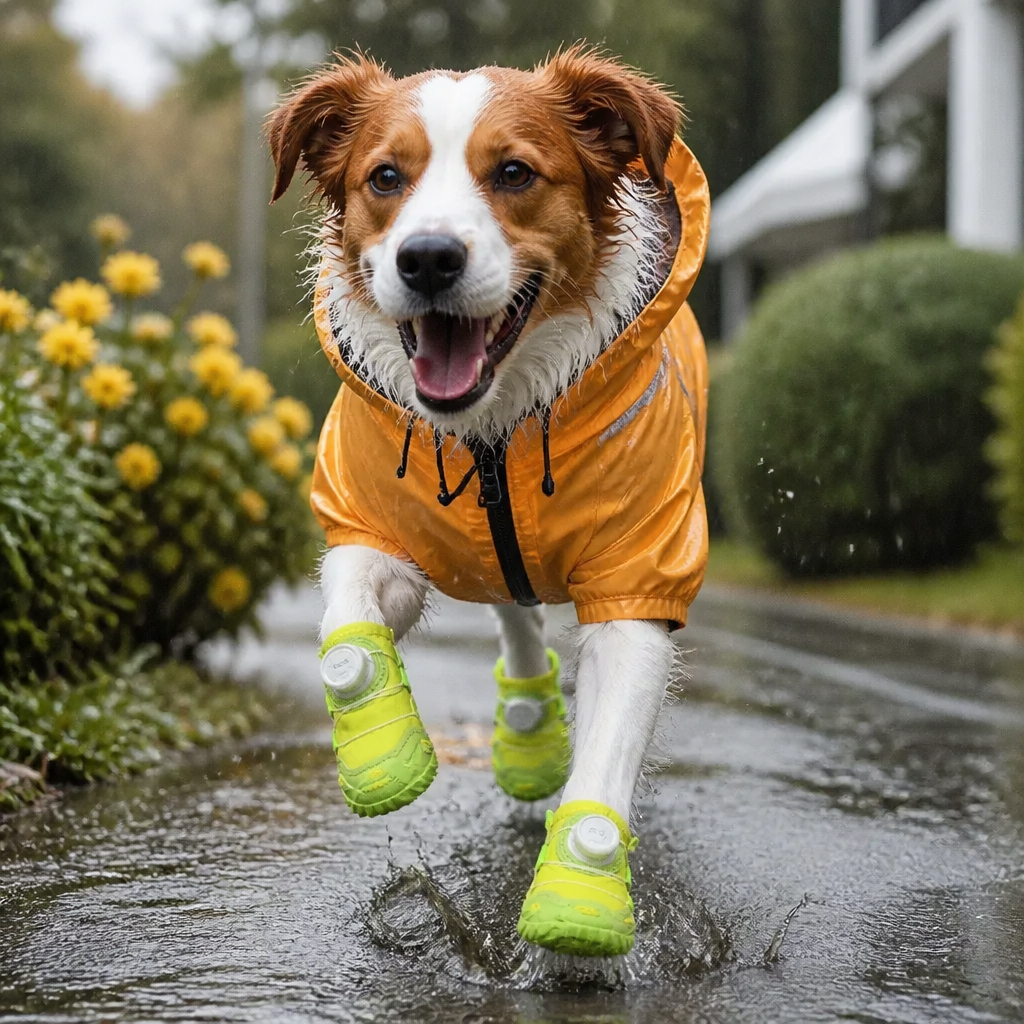 Protective Dog Shoes with Adjustable Straps for Comfortable Outdoor Walks