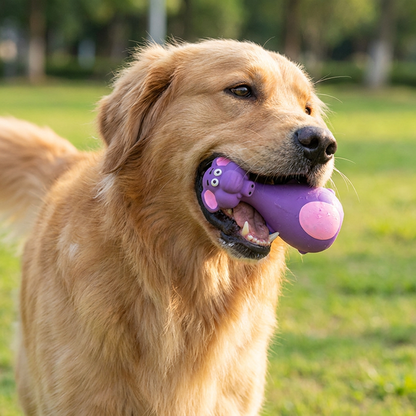 Durable Eco-Friendly Latex Squeaky Dental Dog Toy