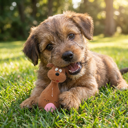 Durable Eco-Friendly Latex Squeaky Dental Dog Toy