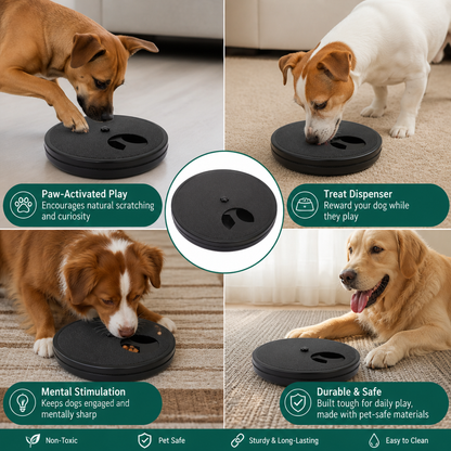 3-in-1 Interactive Dog Nail Scratch Toy with Treat Dispenser
