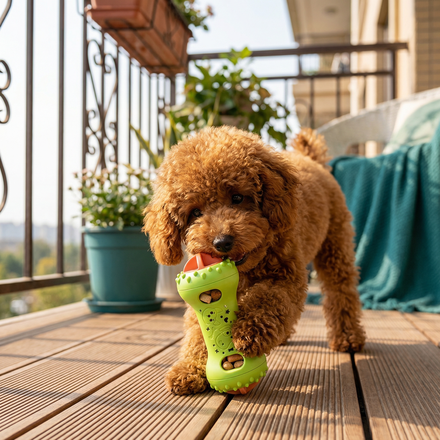 3-in-1 Dog Chew Toy – Slow Feeder, Treat Dispenser & Dental Care