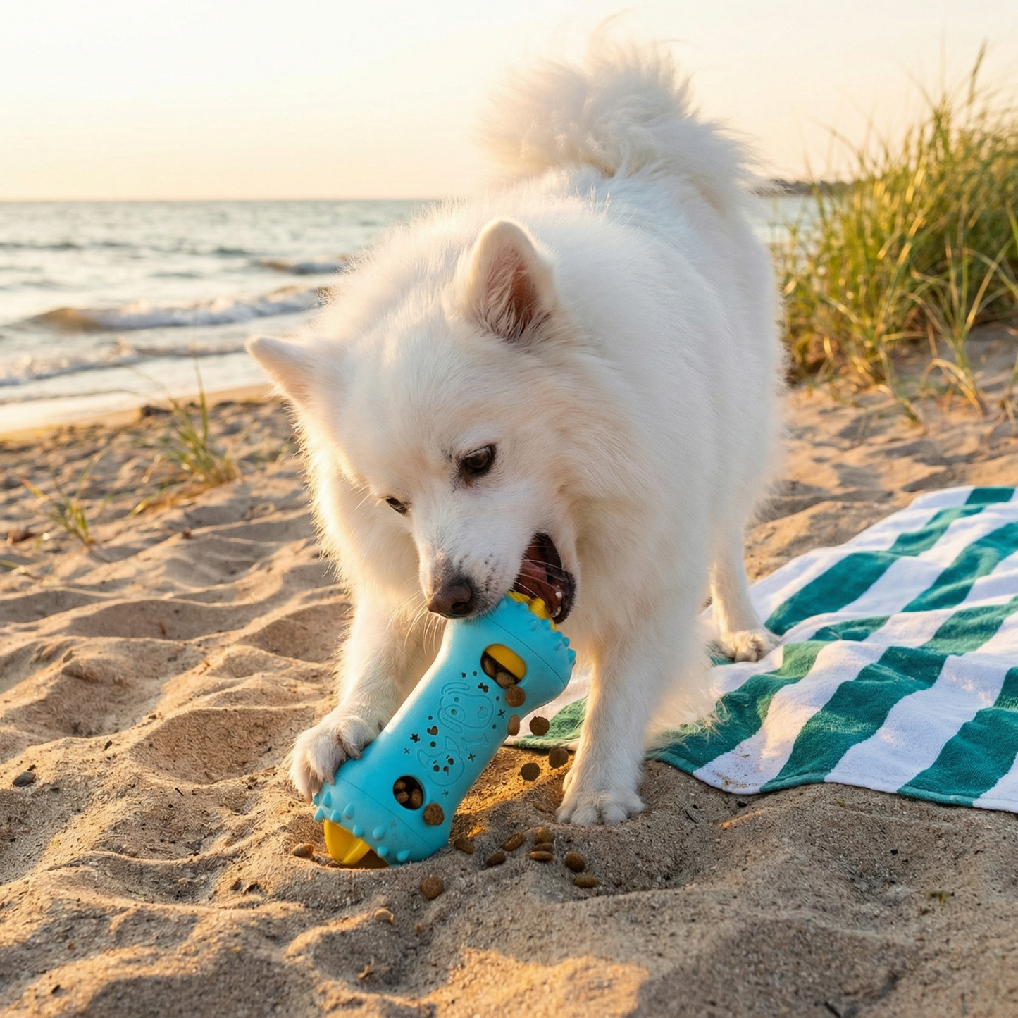 3-in-1 Dog Chew Toy – Slow Feeder, Treat Dispenser & Dental Care