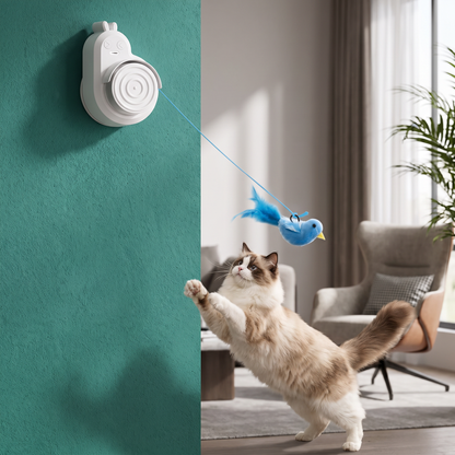 Automatic Flying Bird Cat Toy – Rechargeable Interactive Hanging Teaser