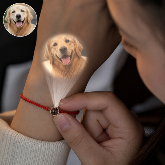Personalized Pet Photo Projection Keepsake Bracelet