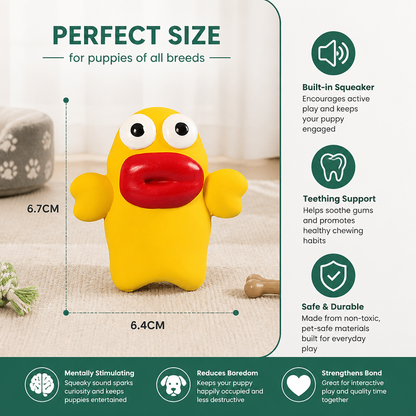 Interactive Chew & Squeak Puppy Toy