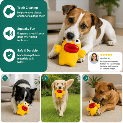 Interactive Chew & Squeak Puppy Toy