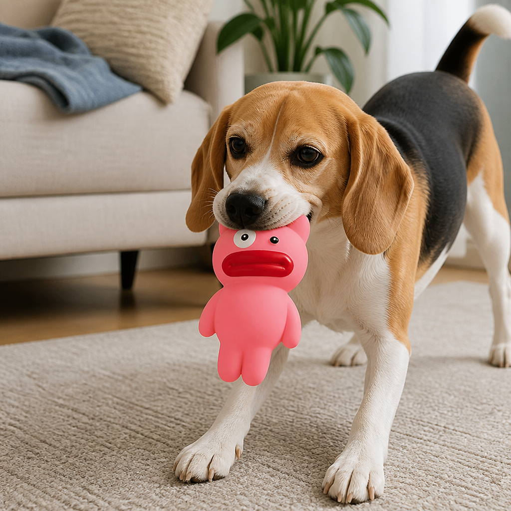 Interactive Chew & Squeak Puppy Toy