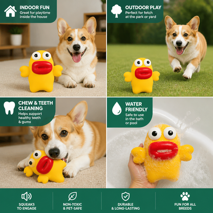Interactive Chew & Squeak Puppy Toy