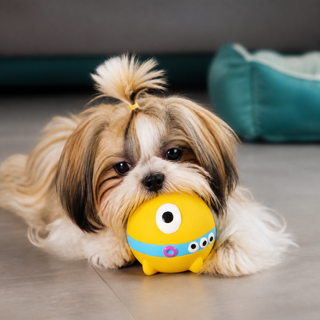 Interactive Chew & Squeak Puppy Toy