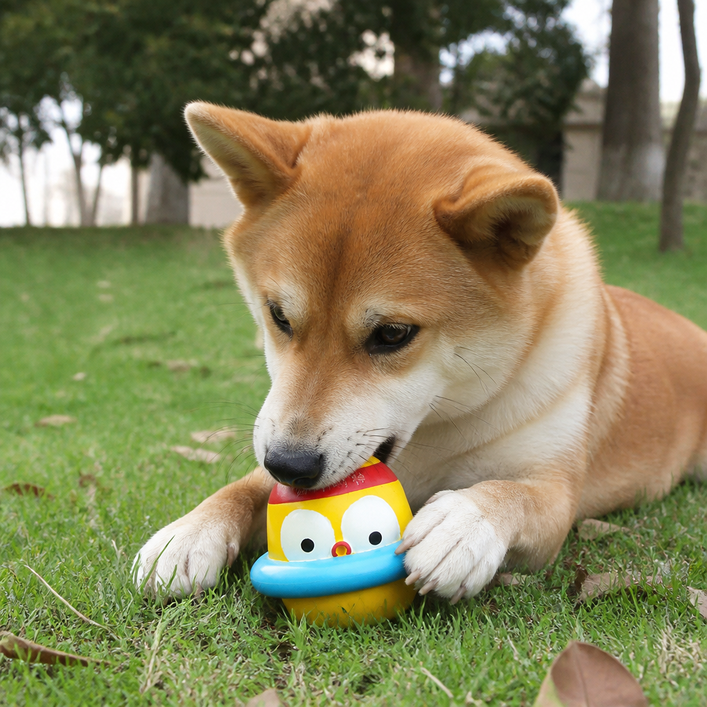 Interactive Chew & Squeak Puppy Toy