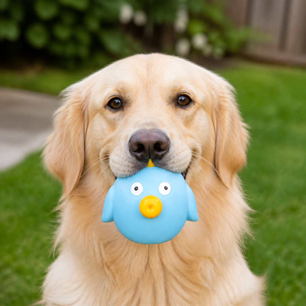 Interactive Chew & Squeak Puppy Toy