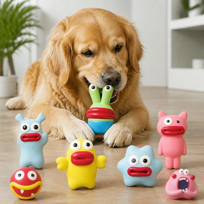 Interactive Chew & Squeak Puppy Toy