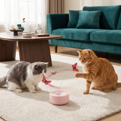 Interactive Butterfly Spinner Cat Toy