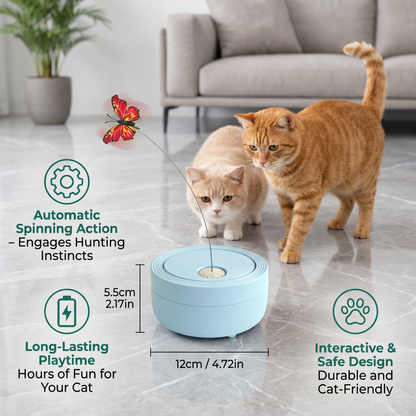Interactive Butterfly Spinner Cat Toy