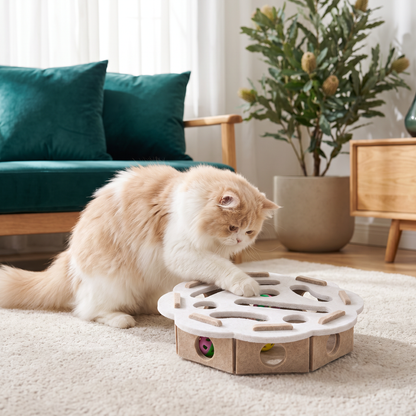 Interactive Cat Puzzle Felt Box Toy