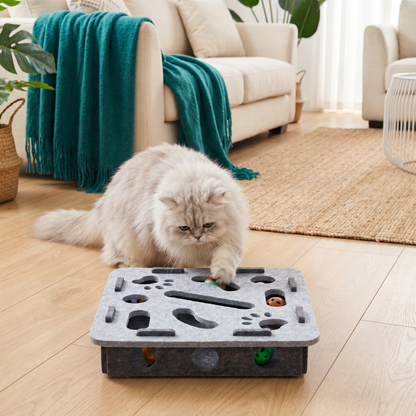 Interactive Cat Puzzle Felt Box Toy