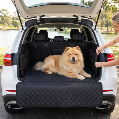 Waterproof SUV Dog Cargo Liner with Bumper Flap