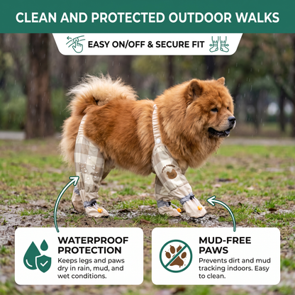 Waterproof Dog Leg Cover Suit for Clean and Protected Outdoor Walks