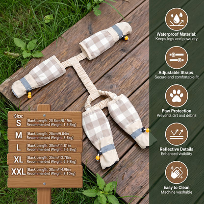 Waterproof Dog Leg Cover Suit for Clean and Protected Outdoor Walks