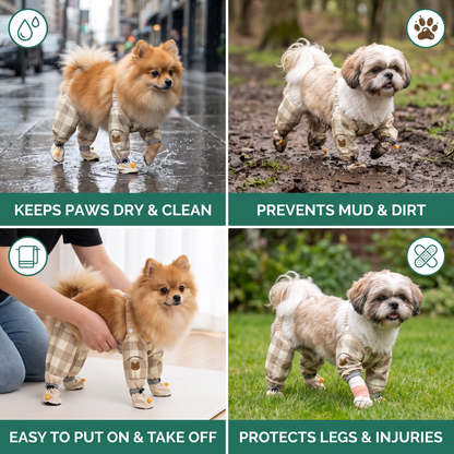 Waterproof Dog Leg Cover Suit for Clean and Protected Outdoor Walks