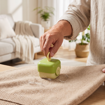 Pet Hair Remover Roller with Reusable Design for Easy Fabric Cleaning