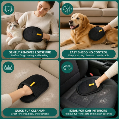 Practical pet hair removal glove
