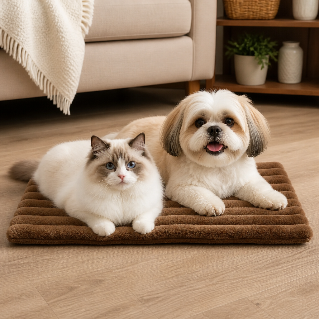 Self-Warming Pet Mat for Cats & Dogs – Quiet, Non-Slip & Electricity-Free