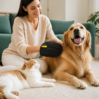 Practical pet hair removal glove