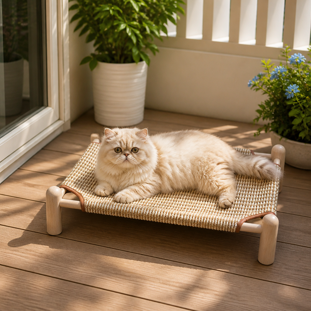 Wear-resistant detachable and durable cat pet sleeping bed with cat scratching board