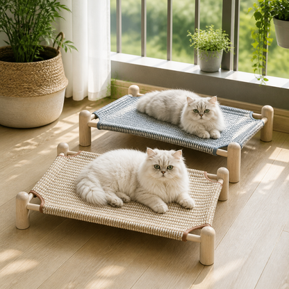 Wear-resistant detachable and durable cat pet sleeping bed with cat scratching board