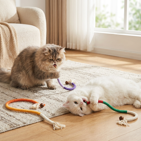 Natural Cat Chew Rope – Robust, Promotes Dental Hygiene and Reduces Stress