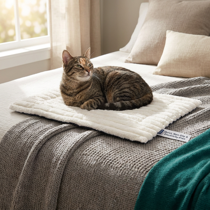 Self-Warming Pet Mat for Cats & Dogs – Quiet, Non-Slip & Electricity-Free