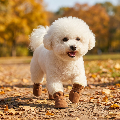 Soft Velvet Puppy Booties – Warm Non-Slip Paw Covers
