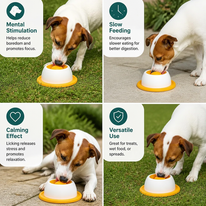 Interactive Lick Mat Slow Feeder Enrichement Toy for Dogs