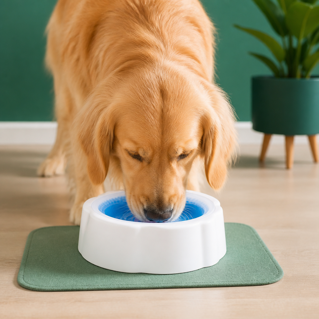 Cooling Pet Water Bowl for Dogs and Cats