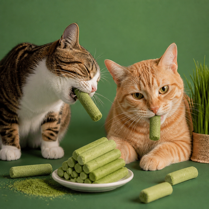 Cat Grass Sticks for Better Digestion and Healthy Teeth