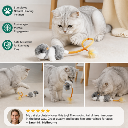 Wiggle Tail Mouse Cat Toy