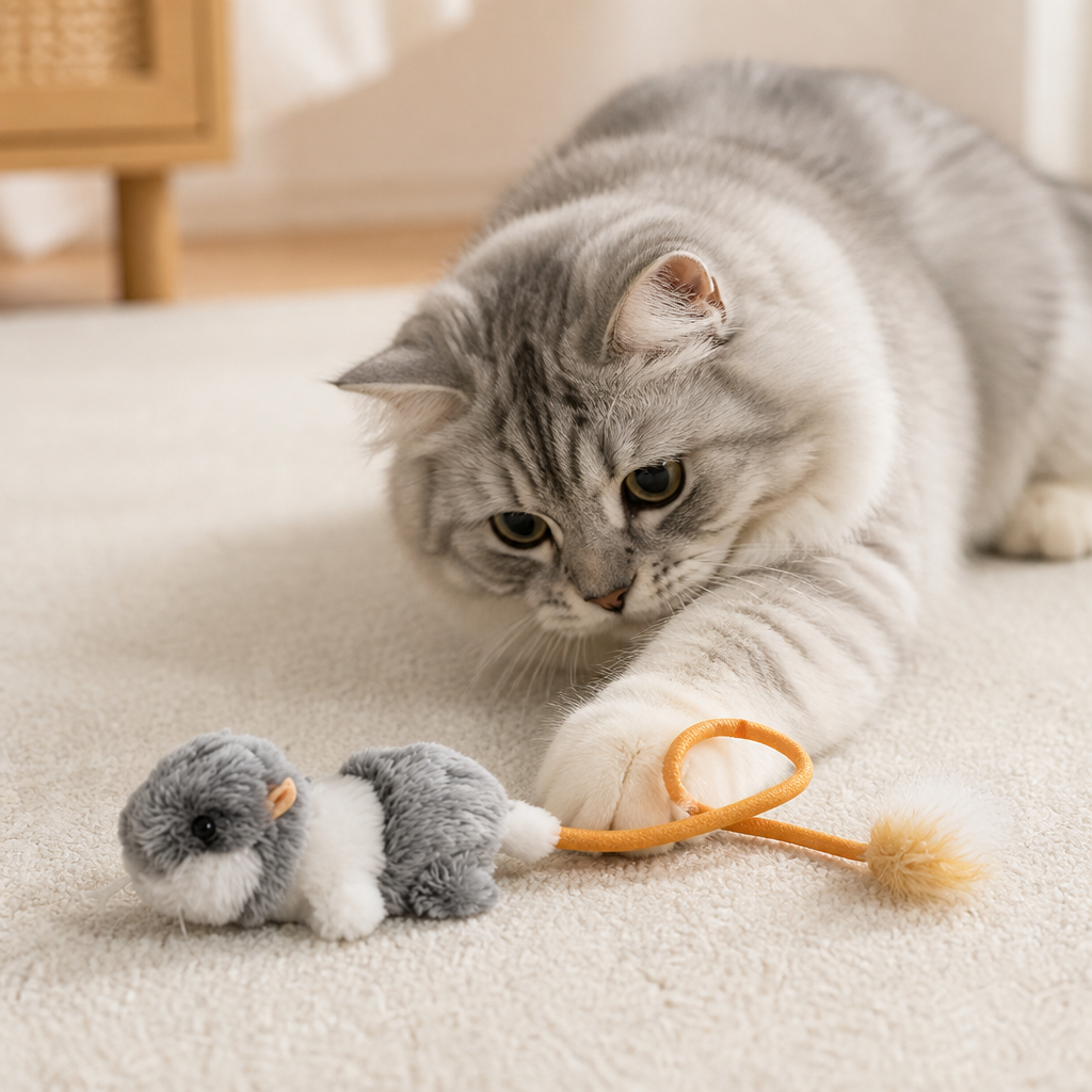 Wiggle Tail Mouse Cat Toy