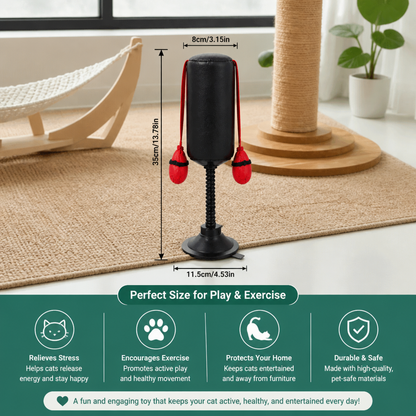 Durable Interactive Cat Boxing Toy with Punching Bag