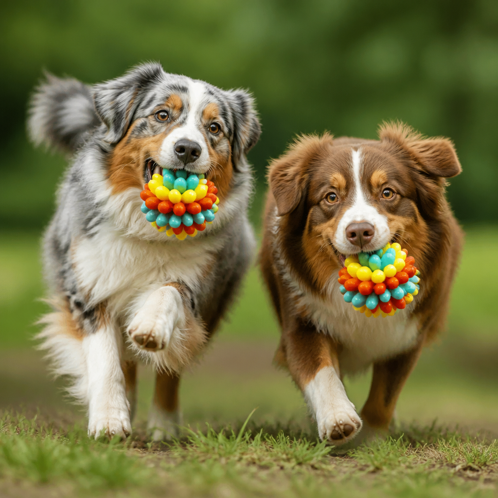 Colourful Bumpy Dog Chew Ball