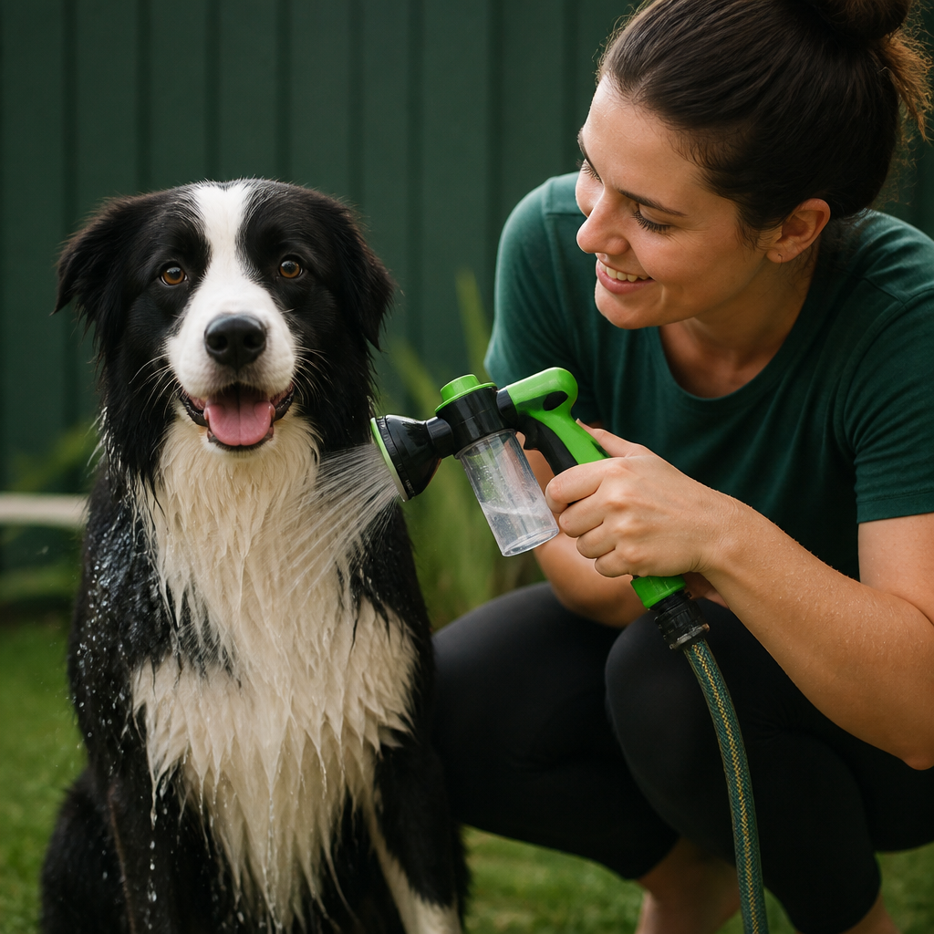 Pet Shower Sprayer with Gentle Water Flow for Easy Dog Bathing