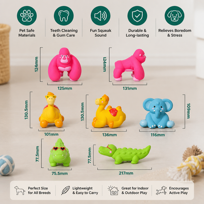Cute Latex Chew & Squeak Dog Toy