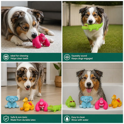 Cute Latex Chew & Squeak Dog Toy
